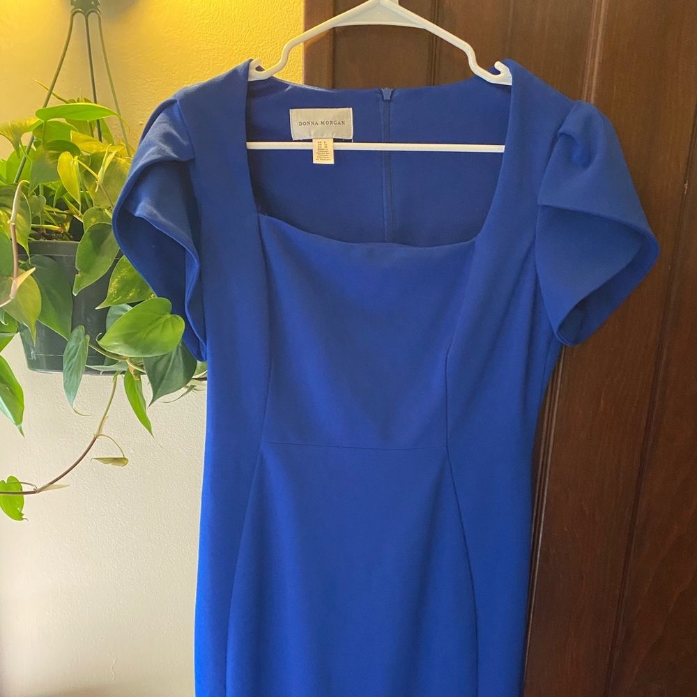 Donna Morgan blue cocktail dress